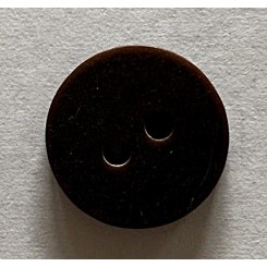 Brun knap 18 mm, 2 huls