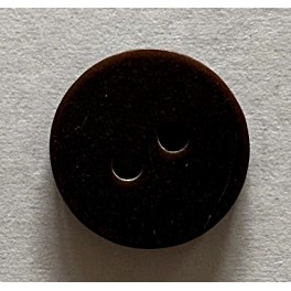 Brun knap 18 mm, 2 huls