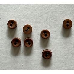 Dukke knapper Brun 5 mm