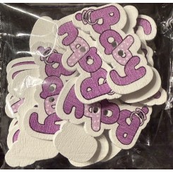 Baby knapper lilla 30 mm ,12 stk