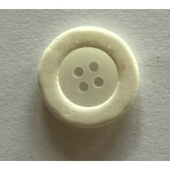 Knap hvid rund 18 mm