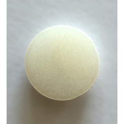  Knap Hvid med &oslash;je 15 mm