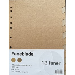 Faneblade 12 faner Kvistkarton