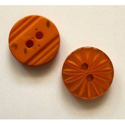 Knap 2 huls, 15 mm  Blomst