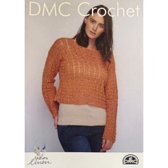 Sweater i kasseform h&aelig;kleopskrift