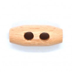 Knebler knap lys tr&aelig; 3 cm