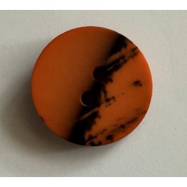 Knap Orange  / sort 18 mm