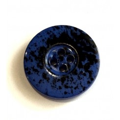 Knap m&oslash;rkbl&aring; meler 1,8 cm