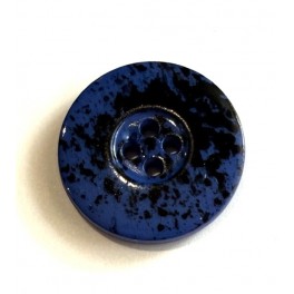 Knap m&oslash;rkbl&aring; meler 1,8 cm