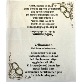 Velkommen & Velbekomme 5 stk