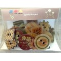 Dekorations knapper plast 