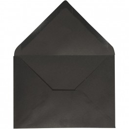 Kuverter sort  11,5x16 cm