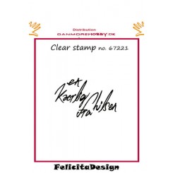 En k&aelig;rlig hilsen fra Stempel 67221